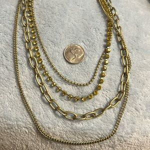 Robert Rose Gold Tone Multi Chain 17” with 3” Extender